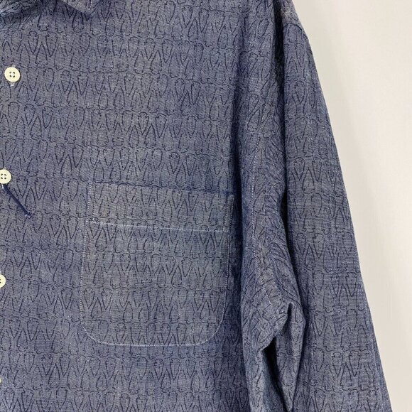 Peter Millar Men's Arrowhead Pattern Sport Shirt. Size XL - Picture 6 of 9